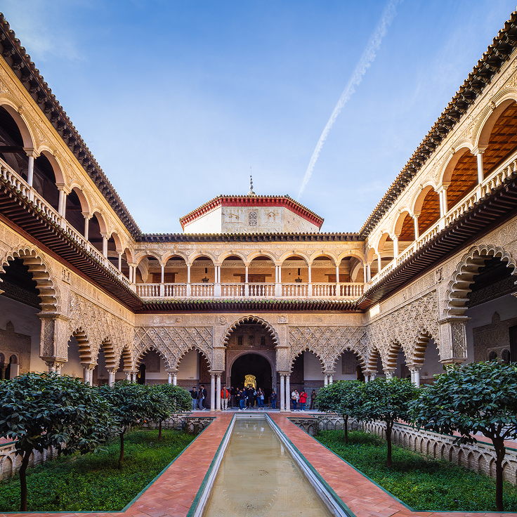 Imagen del interior del Alcázar de Sevilla